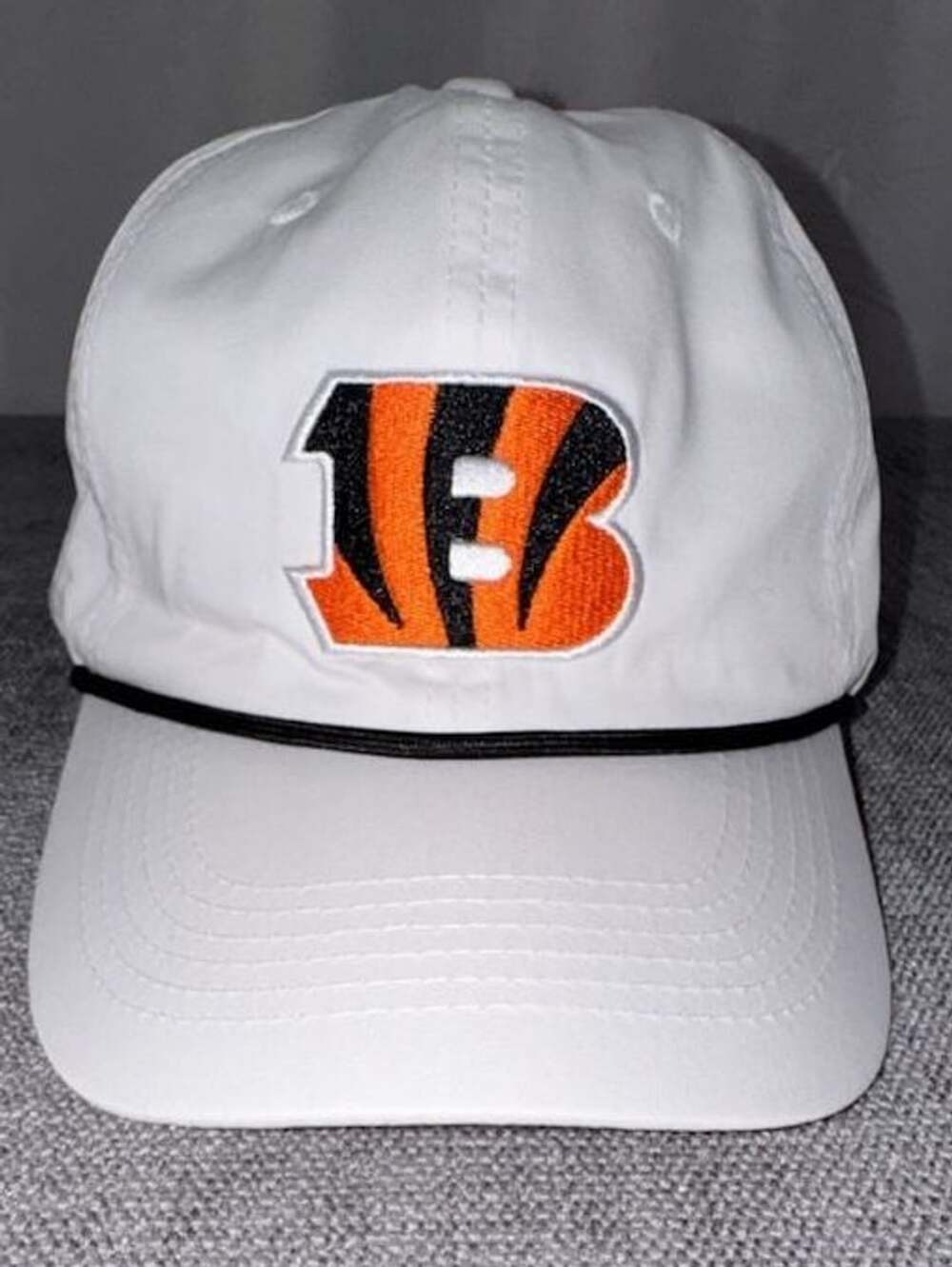 NFL Cincinnati Bengals White Adjustable Cap Hat Fifth Third Bank